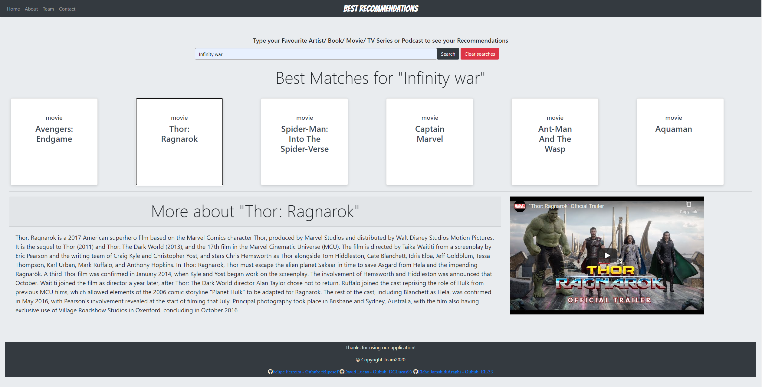 Best Recommendations